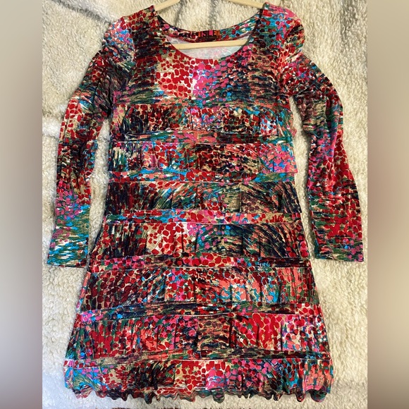 Isle Apparel Tiered Ruffle Cha Cha Dress - Picture 1 of 3